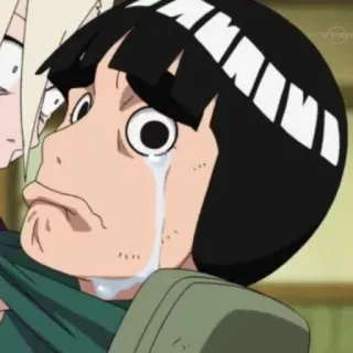 😢 a57a9792 Might Guy Naruto Might Guy, Naruto, Anime, pleurs, personnage whatsapp sticker