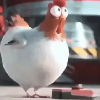 🐔 07e2d485 鸡, 动物, 鸟, 搞笑 telegram sticker