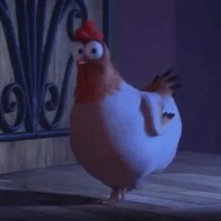 🐔 1d3dfe40 鸡, 鸟, 动物, 卡通 telegram sticker