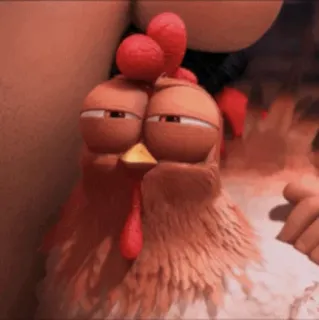 🐔 42478445 鸡, 卡通, 搞笑, 动物, 鸟 telegram sticker