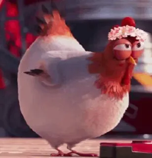 🐔 8c958f04 鸡, 动物, 花, 可爱, 搞笑 telegram sticker