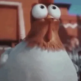 🐔 c14cfe6e 鸡, 卡通, 搞笑, 鸟 telegram sticker