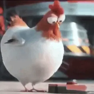 🐔 c441b5b4 鸡, 搞笑, 动画, 动物, 鸟 telegram sticker