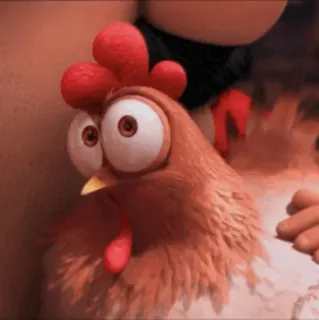 🐔 dcba466b Hei Hei Moana 鸡, 卡通, 嗨嗨, 海洋奇缘 telegram sticker