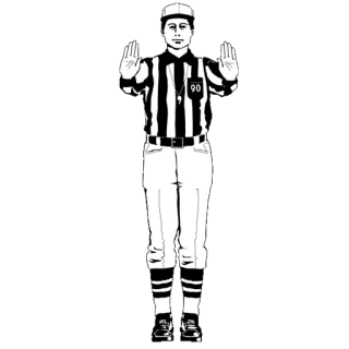 🏈 6824df8a scheidsrechter, voetbal, sport, officieel, signaal, straf, gebaren telegram sticker