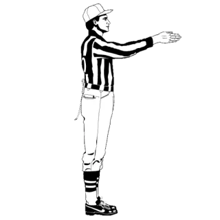 🏈 78dc2a76 sport, scheidsrechter, officieel, handsignaal, voetbal, scheidsrechter, regels telegram sticker