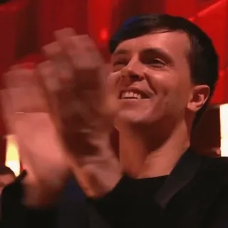 👏 dea1b5ba persona, applausi, uomo, applausi telegram sticker