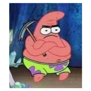 😠 40cb241e Patrick Star Spongebob Squarepants アニメ, スポンジボブ, パトリック, ニコロデオン, 面白い telegram sticker