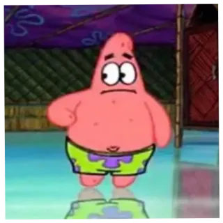 😐 c982b2f6 Patrick Spongebob Squarepants パトリック・スター, スポンジボブ, アニメ, ニコロデオン, 面白い, キャラクター telegram sticker