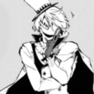 🃏 e58069e6 Nikolai Gogol Bungo Stray Dogs Nikolai Gogol, Bungo Stray Dogs, Anime, Mangá, Personagem, Fanart telegram sticker