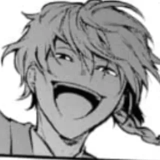 🃏 eae85036 anime, mangá, retrato, sorrindo, feliz telegram sticker