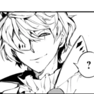 🃏 f14d1248 ? anime, mangá, pergunta, rosto, sorrindo, retrato telegram sticker