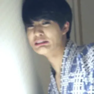 👰‍♂ fe99f770 llorando, triste, molesto, cara, expresión, yukata telegram sticker