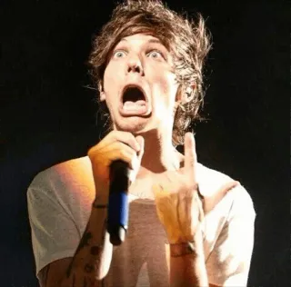 🥀 5753222a Louis Tomlinson chanteur, célébrité, One Direction, pop, performance, musicien, drôle whatsapp sticker