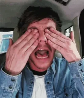 🥀 5fc2ae3f homme, visage, yeux, expression, émotion whatsapp sticker