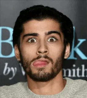 🥀 719ceb92 Zayn Malik zayn malik, chanteur, one direction, célébrité, tête drôle whatsapp sticker