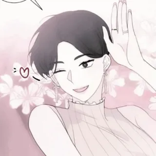 🍢 27d9d4f3 女人, 卡通, 眨眼, 可爱, 浪漫 telegram sticker