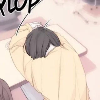 🍢 5e456c04 PLOP 睡眠, 动漫, 漫画, 桌子, 休息 telegram sticker