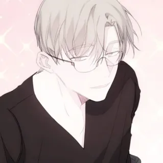 🍢 748e7b0c 男人, 眼镜, 艺术, 绘画, 肖像 telegram sticker