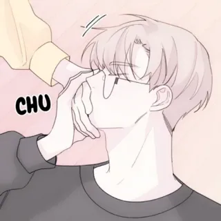 🍢 a27567f1 CHU 亲吻, 浪漫, 爱, 喜爱, 可爱, 情侣, 啾 telegram sticker