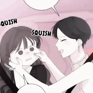 🍢 e0ff8ba3 SQUISH SQUISH 捏, 脸颊, 捏, 可爱, 卡哇伊, 卡通 telegram sticker