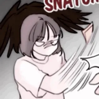 🍢 e44e3931 SNATCH 抓取, 抓住, 人物, 卡通, 动作 telegram sticker