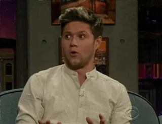 🌈 08e58bf7 Niall Horan terkejut, kaget, reaksi, one direction, selebriti, niall horan whatsapp sticker