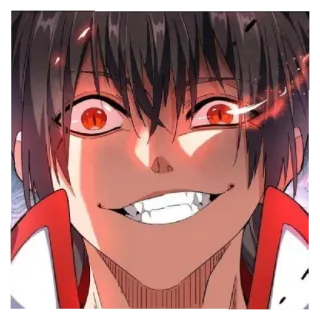 😁 04e6a0e7 Anime, Mangá, Desenho animado, Bravo, Malvado, Fantasia telegram sticker