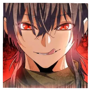 😁 9dbadd24 Anime, Mangá, Personagem, Ilustração, Retrato telegram sticker