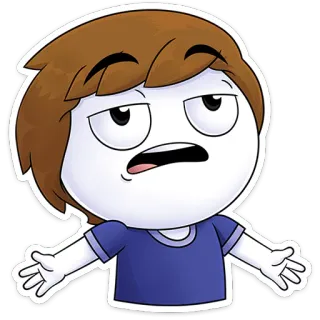 ⭐ 3f5d4416 dessin animé, personnage, illustration, sticker, drôle, expression telegram sticker