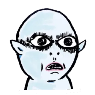 😨 94ff429d クリーチャー, モンスター, ゴブリン, 怒り, イラスト, 漫画 telegram sticker