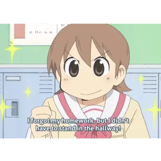 Nichijou telegram stickers