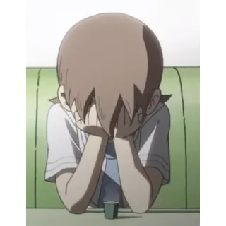 😩 cc2fe93d traurig, Anime, Depression, verärgert, Junge, emotional whatsapp sticker