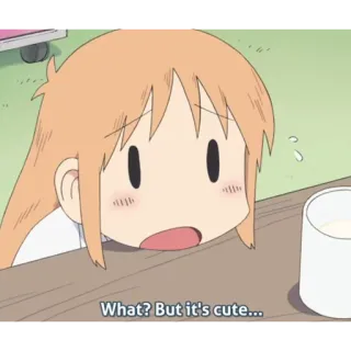 😮 fc4d69fa What? But it's cute... Anime, Niedlich, Cartoon, Figur, Mädchen, Ausdruck, Verwirrt whatsapp sticker