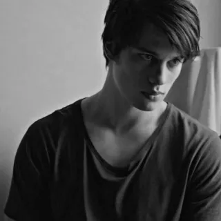 📎 397e79af портрет, мужчина, чёрно-белое, молодой, мужской, человек whatsapp sticker