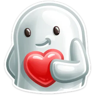 ❤ a22a89a8 coeur, amour, mignon, dessin animé, personnage, autocollant telegram sticker