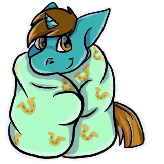 ☺️ 03f24b5a ม้าโพนี่, การ์ตูน, สัตว์, ม้า, ผ้าห่ม, น่ารัก, เกือกม้า, ผ้าเช็ดตัว telegram sticker