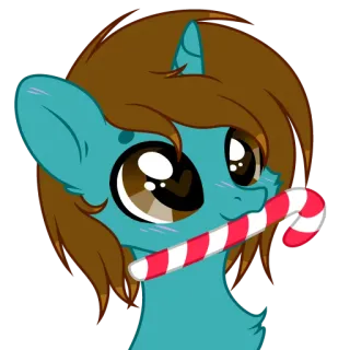 🍬 bf28130b ม้าโพนี่, ลูกกวาด, การ์ตูน, น่ารัก, อบอุ่น, ตัวละคร telegram sticker