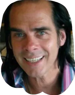 😁 1d496edf Nick Cave músico, cantante, compositor, retrato, celebridad telegram sticker