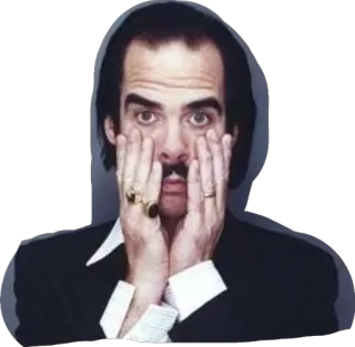 😱 fbcf47c0 Nick Cave Nick Cave, músico, retrato, cantante, gótico, rock telegram sticker