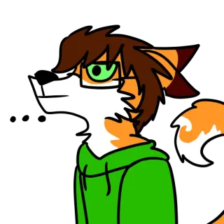 😑 4a6cb6dc ケモノ, 擬人化, 動物, キツネ, アニメ, キャラクター telegram sticker