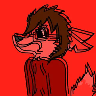 😡 642e873a ケモノ, オオカミ, 漫画, メガネ, ポートレート telegram sticker