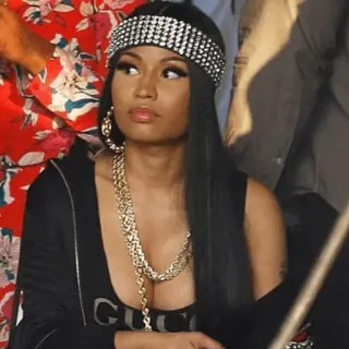 🌷 5f78b11d Nicki Minaj Nicki Minaj, rapper, musician, celebrity, female, portrait whatsapp sticker