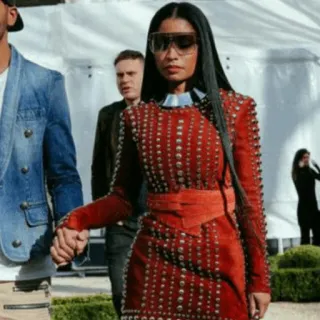 🌷 6ec6b0bc Nicki Minaj Nicki Minaj, celebrity, singer, fashion, red dress whatsapp sticker