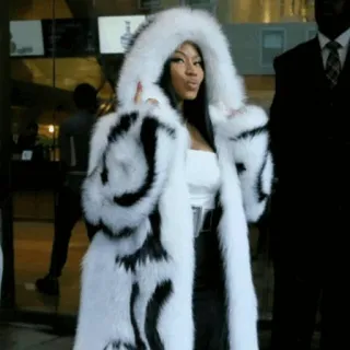 🌷 bacaca35 woman, fur coat, luxury, fashion, style, winter whatsapp sticker