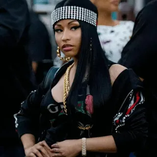 🌷 dda71e32 Nicki Minaj Nicki Minaj, rapper, musician, female artist, celebrity, singer whatsapp sticker