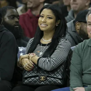 🌷 e892ce03 Nicki Minaj Nicki Minaj, celebrity, rapper, singer, public figure whatsapp sticker