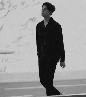 🗞 06156c9c hombre, blanco y negro, interior, moda, guapo telegram sticker