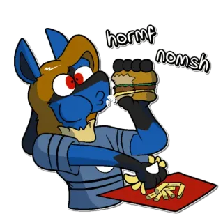 Nick The Lucario whatsapp stickers