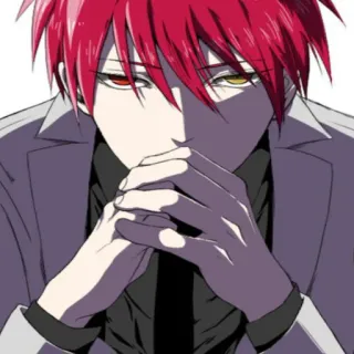 🧐 258474e3 Akashi Seijuro Kuroko's Basketball 动漫, 篮球, 严肃, 红发, 异色瞳 telegram sticker